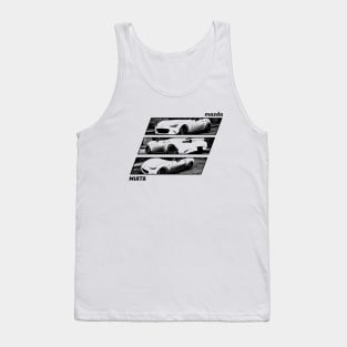 Mazda Miata MX-5 ND Black 'N White Archive 2 Tank Top